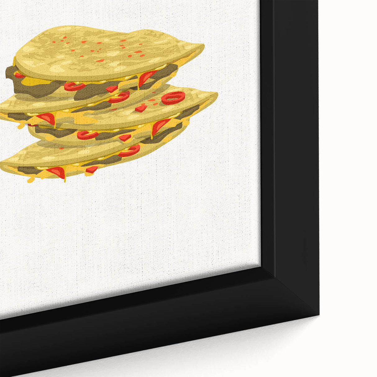 Extra large black wall art on canvas featuring a textured, colorful abstract design, ideal for living room decor.