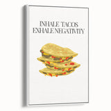 Vintage poster art featuring colorful culinary motifs on a large framed canvas, ideal for living room decor.