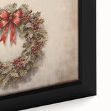 Classic Holly Wreath – Elegant Christmas Wall Decor