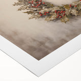 Classic Holly Wreath – Elegant Christmas Wall Decor