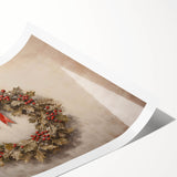 Classic Holly Wreath – Elegant Christmas Wall Decor