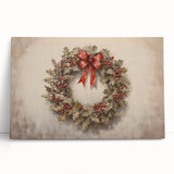 Classic Holly Wreath – Elegant Christmas Wall Decor