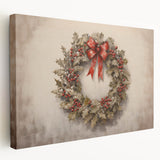 Classic Holly Wreath – Elegant Christmas Wall Decor