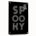 Spooky Typography Halloween Wall Art - Modern Halloween Decor
