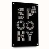 Spooky Typography Halloween Wall Art - Modern Halloween Decor