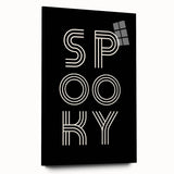 Spooky Typography Halloween Wall Art - Modern Halloween Decor