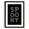 Spooky Typography Halloween Wall Art - Modern Halloween Decor