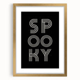 Spooky Typography Halloween Wall Art - Modern Halloween Decor