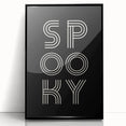 Spooky Typography Halloween Wall Art - Modern Halloween Decor