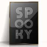 Spooky Typography Halloween Wall Art - Modern Halloween Decor