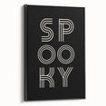 Spooky Typography Halloween Wall Art - Modern Halloween Decor