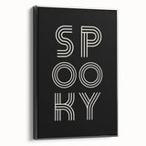 Spooky Typography Halloween Wall Art - Modern Halloween Decor
