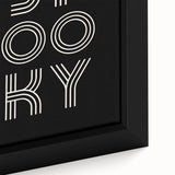 Spooky Typography Halloween Wall Art - Modern Halloween Decor