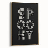 Spooky Typography Halloween Wall Art - Modern Halloween Decor