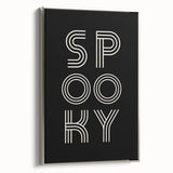 Spooky Typography Halloween Wall Art - Modern Halloween Decor