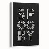 Spooky Typography Halloween Wall Art - Modern Halloween Decor