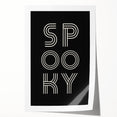 Spooky Typography Halloween Wall Art - Modern Halloween Decor