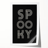 Spooky Typography Halloween Wall Art - Modern Halloween Decor