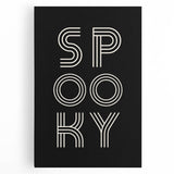 Spooky Typography Halloween Wall Art - Modern Halloween Decor