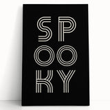 Spooky Typography Halloween Wall Art - Modern Halloween Decor