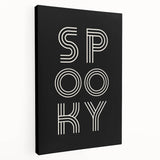 Spooky Typography Halloween Wall Art - Modern Halloween Decor