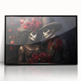 Romantic Skeleton Couple – Día de los Muertos Art Prints