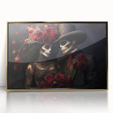 Romantic Skeleton Couple – Día de los Muertos Art Prints