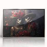 Romantic Skeleton Couple – Día de los Muertos Art Prints