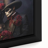 Romantic Skeleton Couple – Día de los Muertos Art Prints