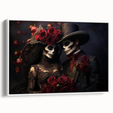 Romantic Skeleton Couple – Día de los Muertos Art Prints