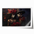 Romantic Skeleton Couple – Día de los Muertos Art Prints