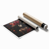 Romantic Skeleton Couple – Día de los Muertos Art Prints