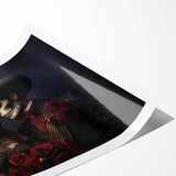 Romantic Skeleton Couple – Día de los Muertos Art Prints