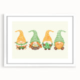 St. Patrick’s Day Gnomes - Irish Shamrock Wall Art