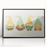 St. Patrick’s Day Gnomes - Irish Shamrock Wall Art