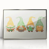 St. Patrick’s Day Gnomes - Irish Shamrock Wall Art