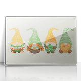 St. Patrick’s Day Gnomes - Irish Shamrock Wall Art