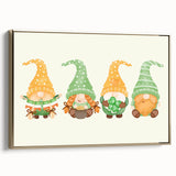 St. Patrick’s Day Gnomes - Irish Shamrock Wall Art