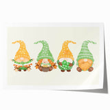 St. Patrick’s Day Gnomes - Irish Shamrock Wall Art