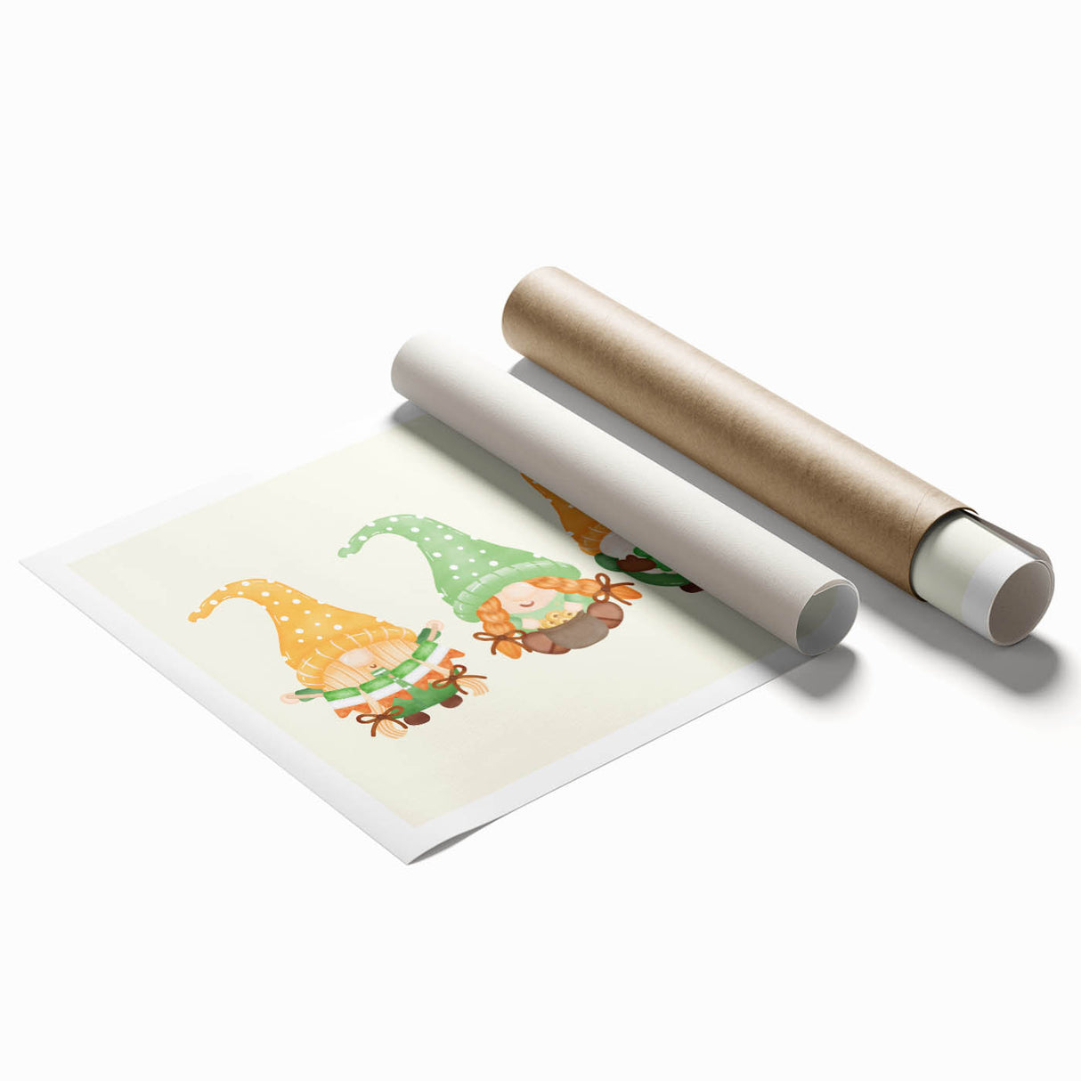 St. Patrick’s Day Gnomes - Irish Shamrock Wall Art