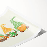 St. Patrick’s Day Gnomes - Irish Shamrock Wall Art