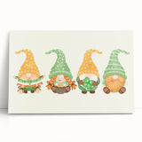 St. Patrick’s Day Gnomes - Irish Shamrock Wall Art