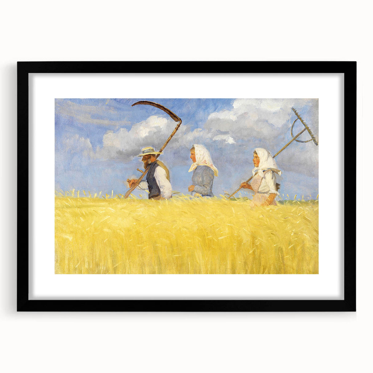 Harvesters - Pastoral Field Scene by Anna Ancher