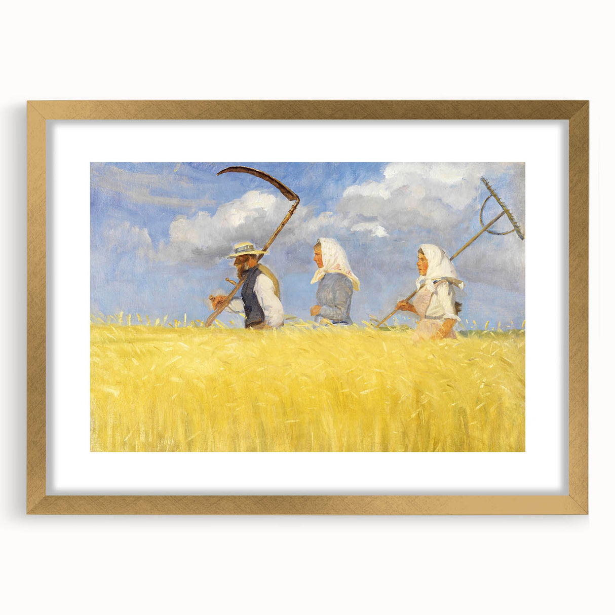 Harvesters - Pastoral Field Scene by Anna Ancher