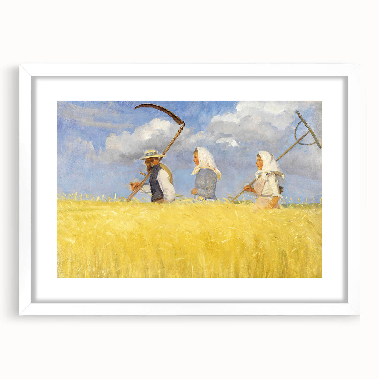 Harvesters - Pastoral Field Scene by Anna Ancher