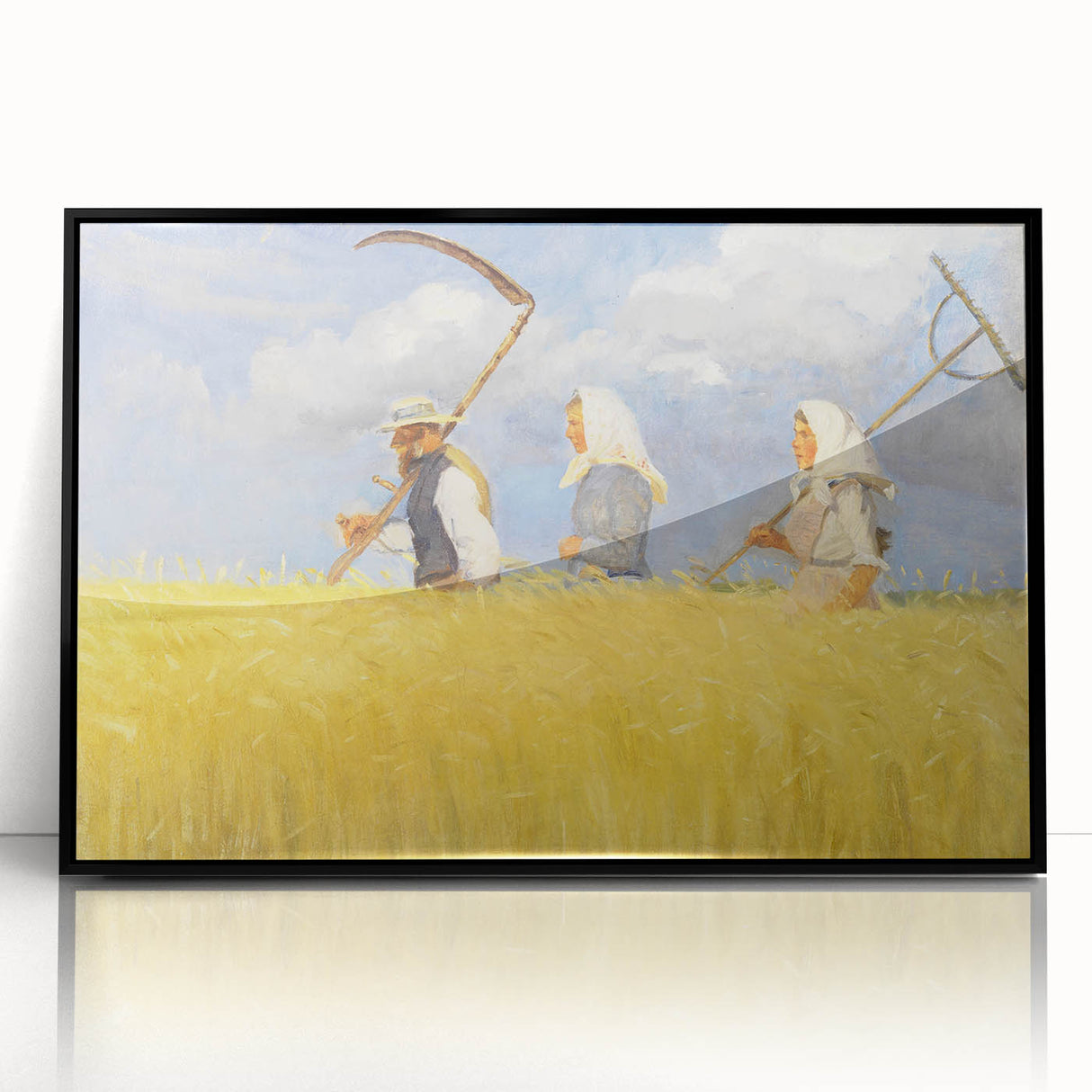 Harvesters - Pastoral Field Scene by Anna Ancher