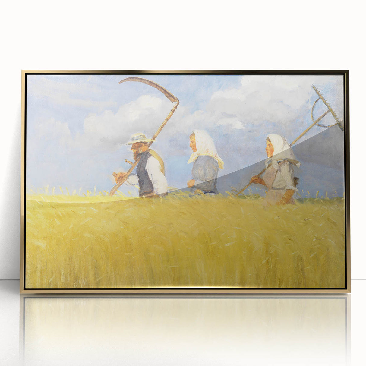Harvesters - Pastoral Field Scene by Anna Ancher
