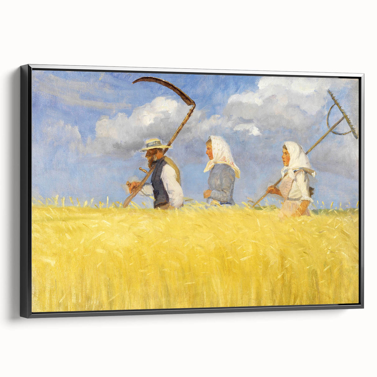 Harvesters - Pastoral Field Scene by Anna Ancher