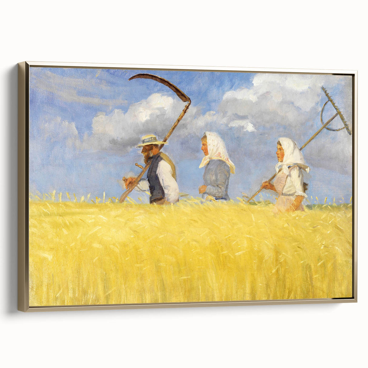 Harvesters - Pastoral Field Scene by Anna Ancher