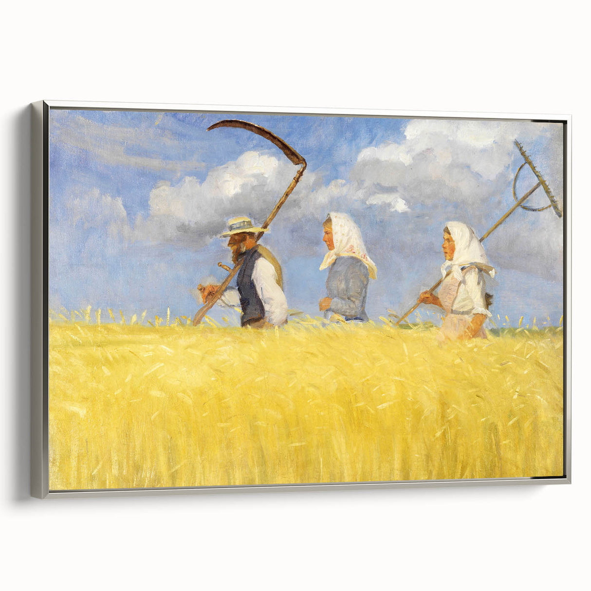 Harvesters - Pastoral Field Scene by Anna Ancher